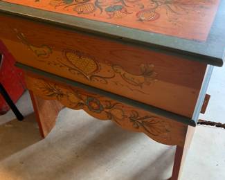 Beautiful folk art piece similar to a sugar chest 