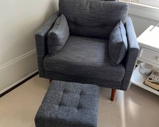 accent chair and ottoman