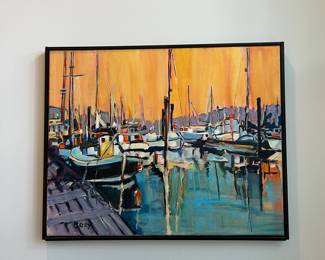 harbor painting