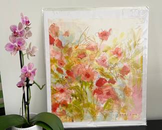 original art, live orchid