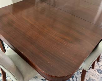 midcentury inlaid dining table