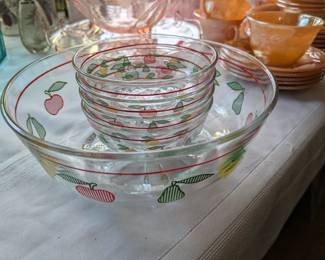 Fruit glass Salad set 