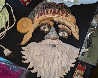 Carved Santa face