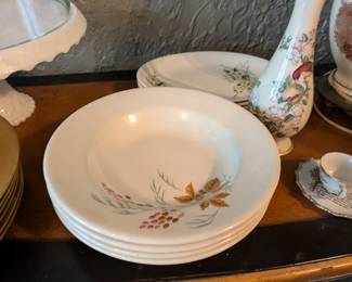 Ivory Lamberton Sterling china plates