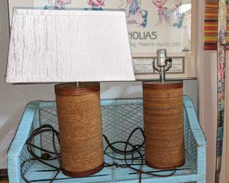MCM Corrugated Cardboard table lamps
