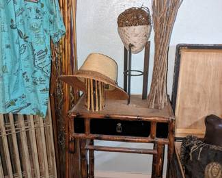 Bamboo side table 