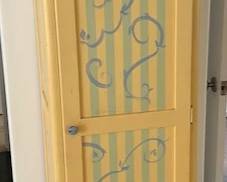 Marshall Fields Tall Painted Cabinet