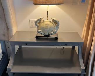 Pr. Side Tables ~ Pr. Sea Crab Lamps