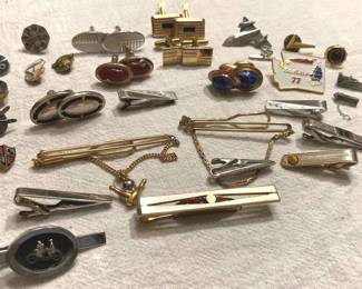 Boeing 5 15 Year Pins, Swank Tie Clips And Cufflinks