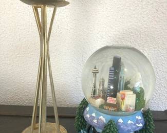 Space Needle Lighter And A Sprinkling Of Seattle Snow Globe