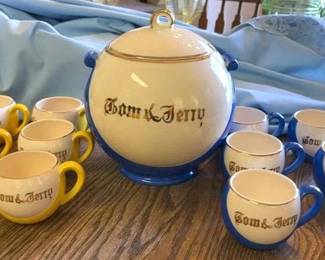 Tom and Jerry Lidded Egg Nog Bowl KB Company Japan