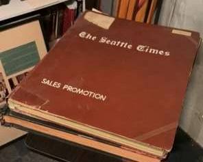 Vintage Seattle Times Sale Promotion Binder