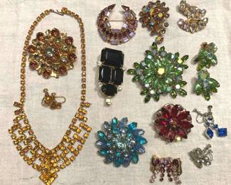 Austrian Crystal And More Costume Jewelry
