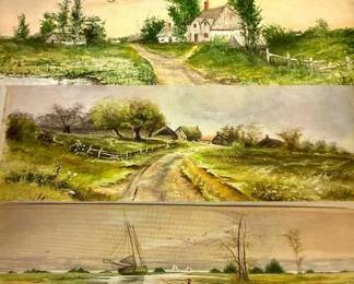 Three Original Signed Watercolors