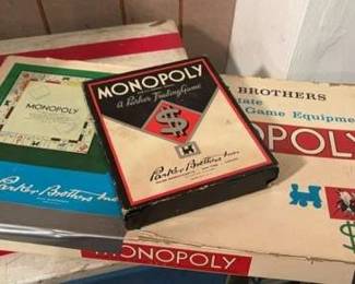 Vintage Monopoly Games 