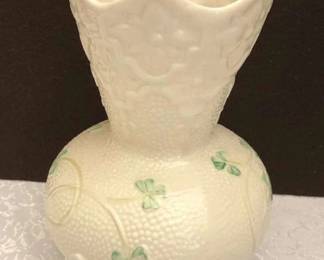 Beleek Shamrock Vase