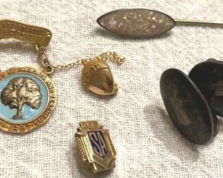 Sterling Silver And 10k Gold Jewelry