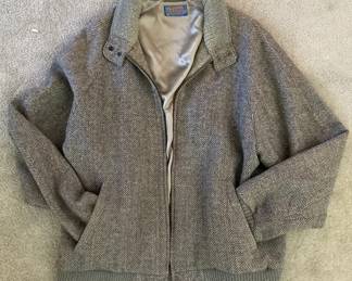 Vintage Mens Pendleton Zip Coat, L