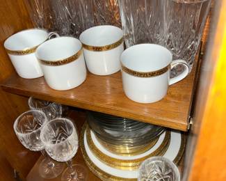 Lennox fine bone china, crystal glassware
