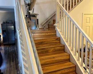 Dual chair elevator lift with tracks