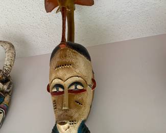 Authentic Masks (most appear to be from Africa, a lot of Ivory Coast pieces - more info hopefully at the sale) $ 80-$ 200 each.