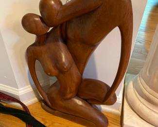 Carved Wood Statue $ 124.00