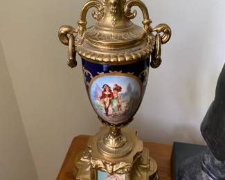 Lencini Italian Clock / Garniture Set with Key $ 194.00