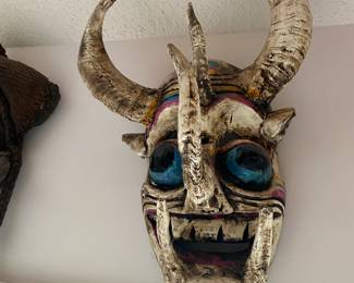 Authentic Masks (most appear to be from Africa, a lot of Ivory Coast pieces - more info hopefully at the sale) $ 80-$ 200 each.