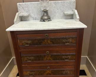 Marble top cabinet