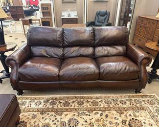 Flexsteel leather sofa