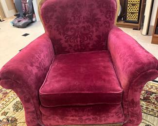 Antique velvet chair
