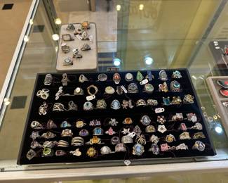 We have a LOT of sterling and many pieces of gold in this sale.