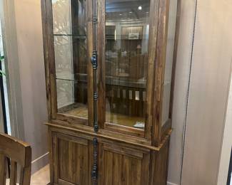Matching hutch to formal dining set.