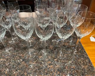 $280 Set of 14 Orrefors "Prelude" water goblets.