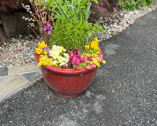 One of two matching planters for sale during in-person shopping Friday and Saturday only.