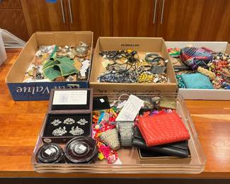 Jewelry, real and costume for sale during in-person shopping Friday and Saturday.