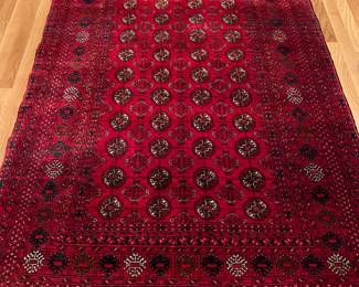 $1600 or highest offer whichever is greater. Rare superfine Turkoman Tekke silk rug. finest silk pile finely hand knotted on silk base. CA. 1975. 6'6" x 4' 2"