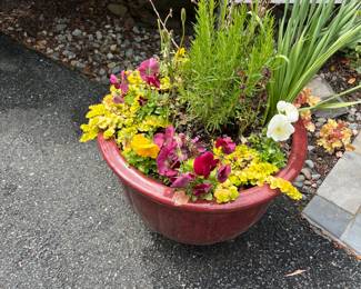 Second of two matching planters for sale during in-person shopping Friday and Saturday only.