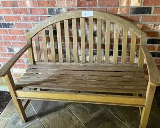 $180. Smith & Hawken Teak bench . 48"w x 18.5"d x 37"h