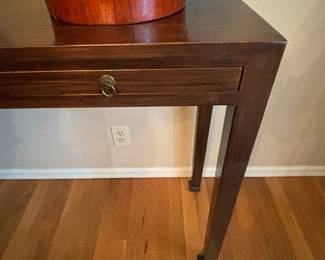 Closer view of the beautifully constructed console.