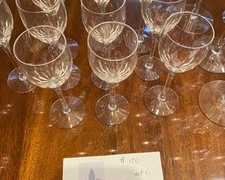 $180 Set of 10 Orrefors "Prelude" Crystal cordials.