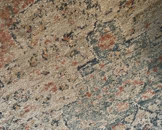 $ 48 Blue and pink print rug 64 x 87