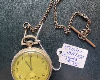 $75  - Elgin gold filled 17 jewels