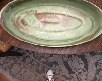 $30 oval platter 18 x 9 1/2 Frankoma