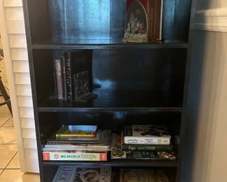 $70 Black wood 4 shelf bookcase