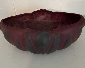 $60 Van Brugge mulberry molded iris bowl 9” x 3”