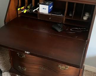 $190 Small drop front secretary desk 30 X 17 X 38