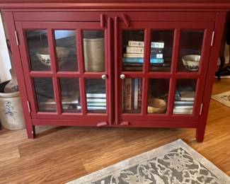 $250 Red cabinet 46 x 18 x 34