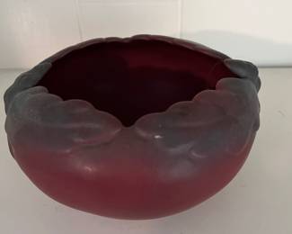 $50 Oak leaf Van Briggle mulberry bowl