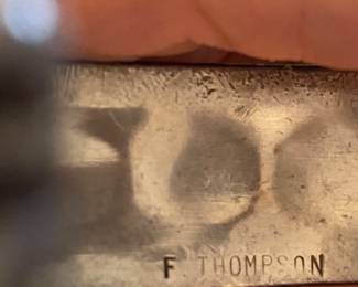 $250 - Signed F. Thompson sterling cuff Navajo bracelet 